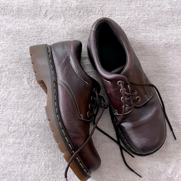 Title: Doc Martens 11273 Brown Leather Platform Loafers - Size 11  Men's - Picture 1 of 6